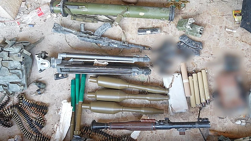 אמל"ח שאותר במנהרה בדרום לבנון