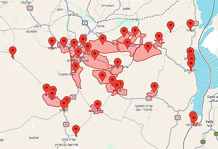 אזעקות בדרום הארץ