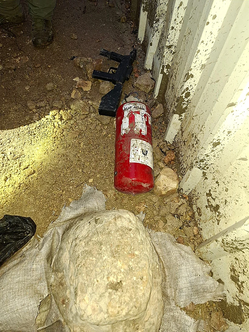 המנהרה שנחשפה באזור שכם