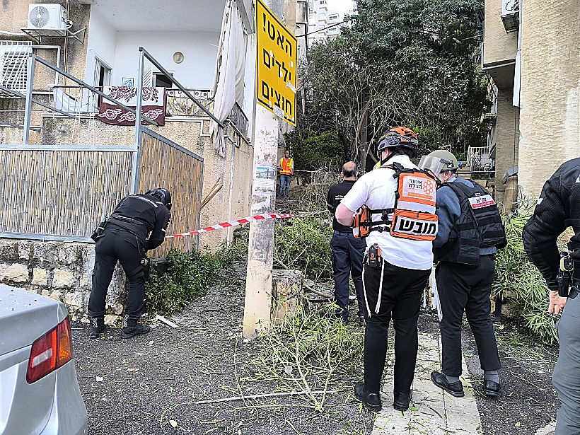 נפילת שברי יירוט בחיפה