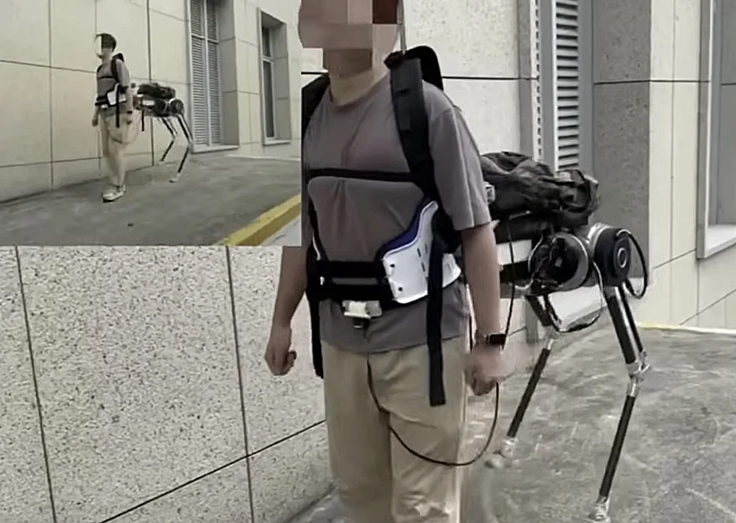 עוד זוג רגליים מאחור: חליפה שהופכת אדם ל”קנטאור”