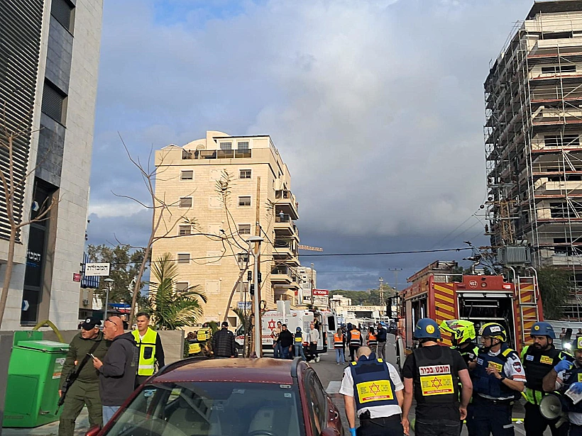 זירת הפגיעה הישירה בנהריה