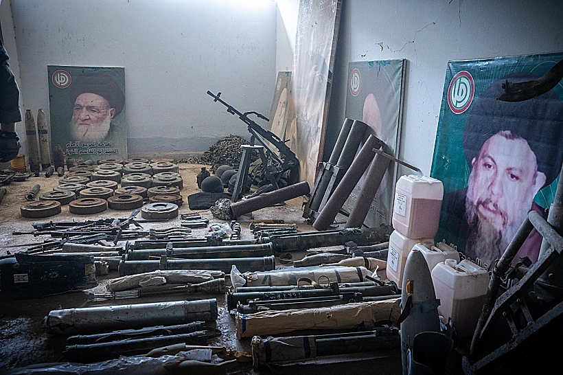 אמל"ח שאותר בביה"ס בדרום לבנון