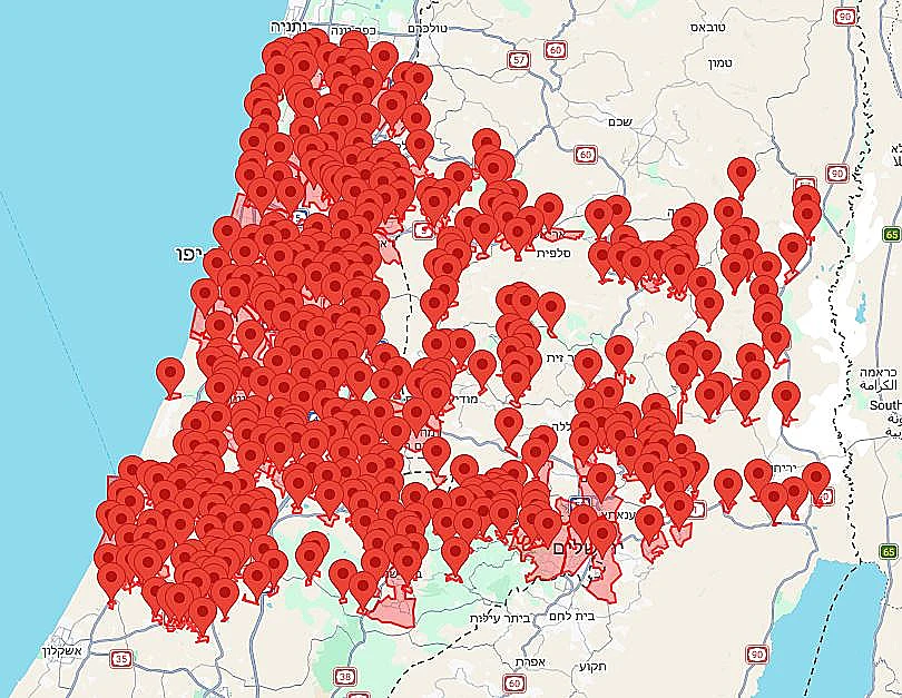 אזעקות ברחבי הארץ