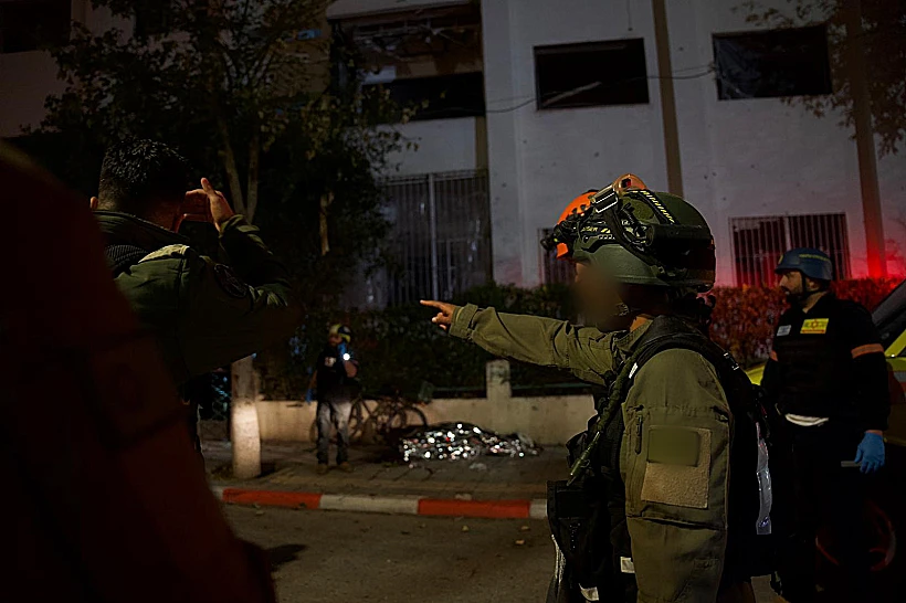 כוחות פיקוד העורף בזירות הנפילה במרכז