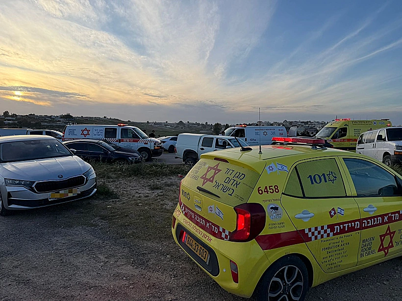 זירת התאונה הקטלנית בנגב