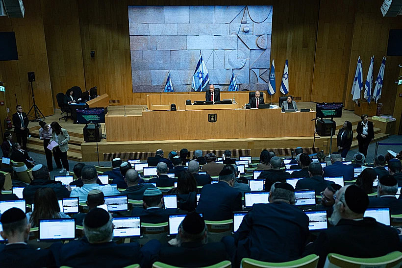 מליאת הכנסת עם אישור התקציב
