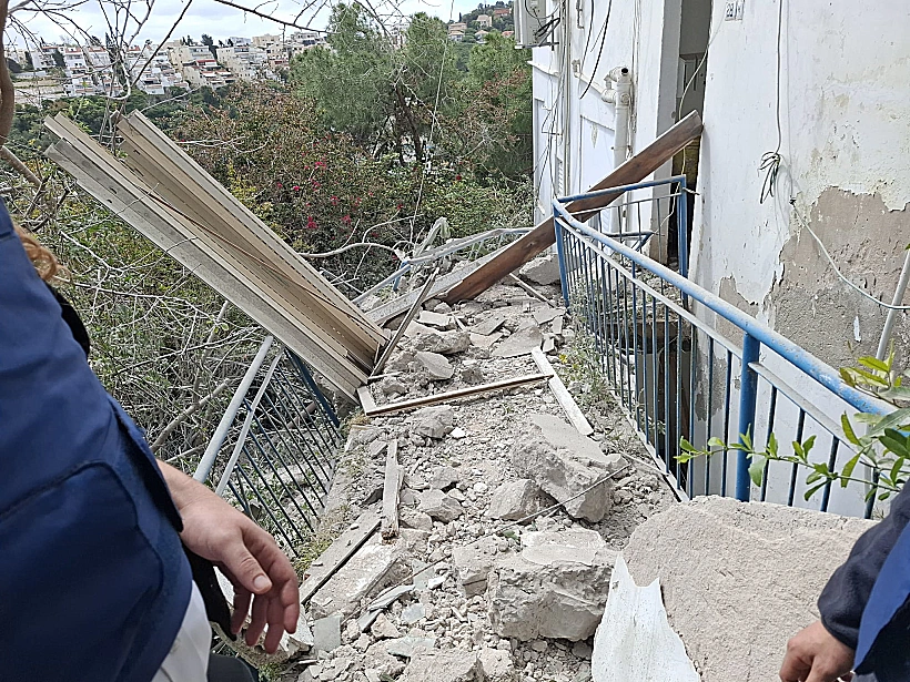 זירת פגיעה בחיפה