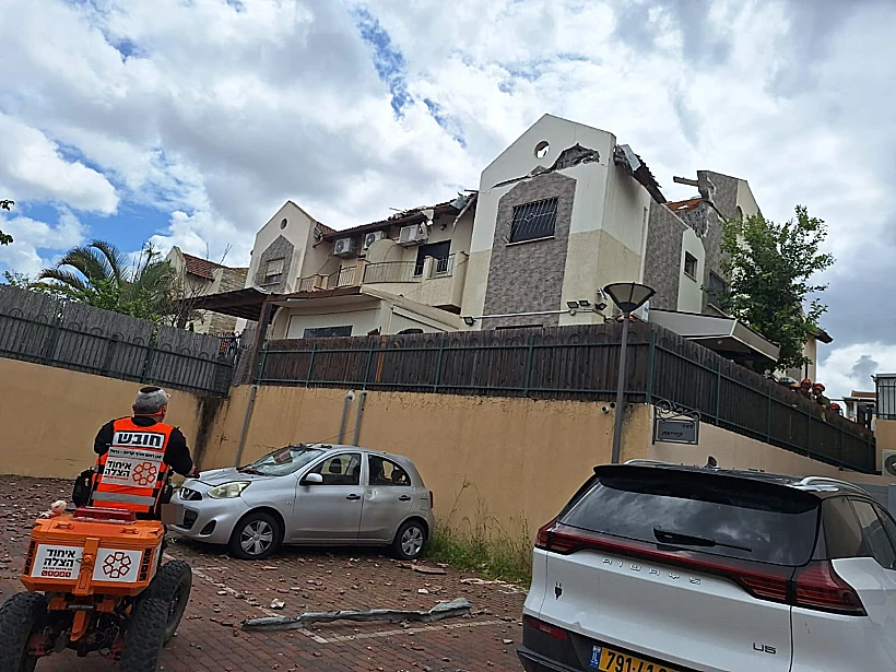 אחת מזירות הנפילה בכרמל