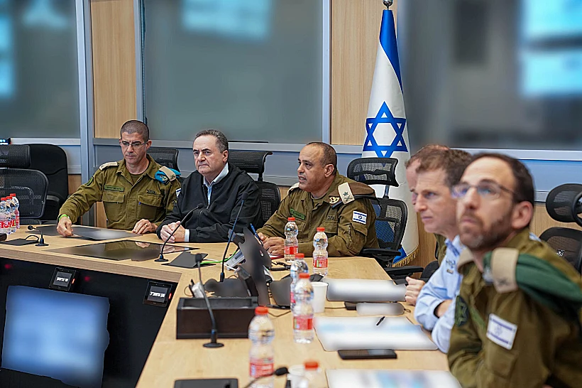 שר הביטחון ישראל כ"ץ בהערכת מצב