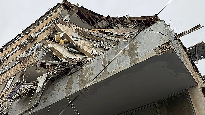 מבנה שקרס בדרום תל אביב