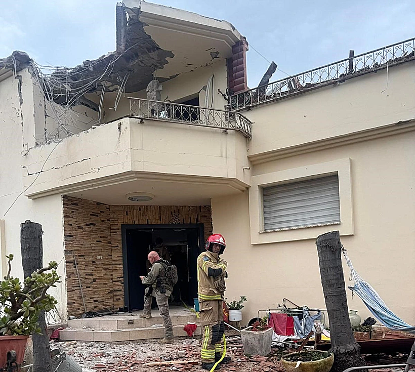 זירת הנפילה בקריית שמונה