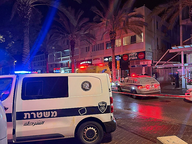 זירת הרצח בהרצליה