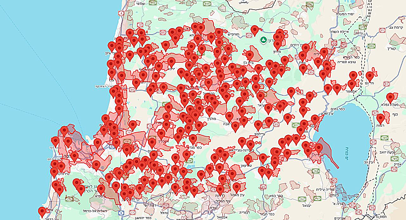 אזעקות בצפון הארץ