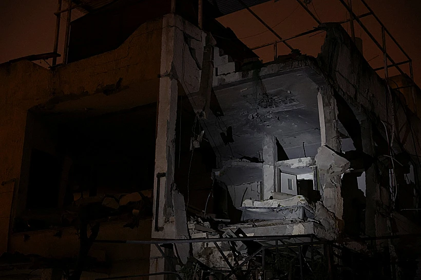 זירת פגיעה ישירה ברמת גן