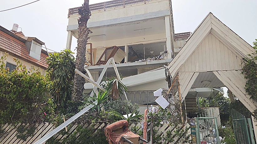 זירת פגיעה ישירה ברמת גן