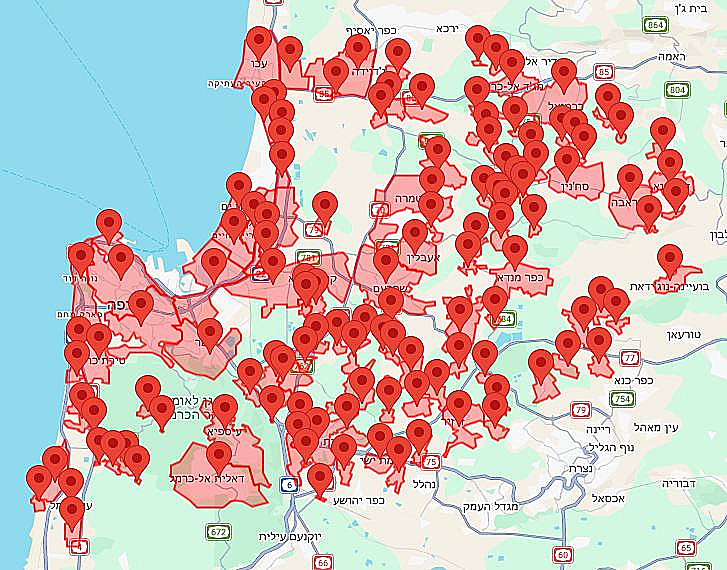 אזעקות בצפון הארץ