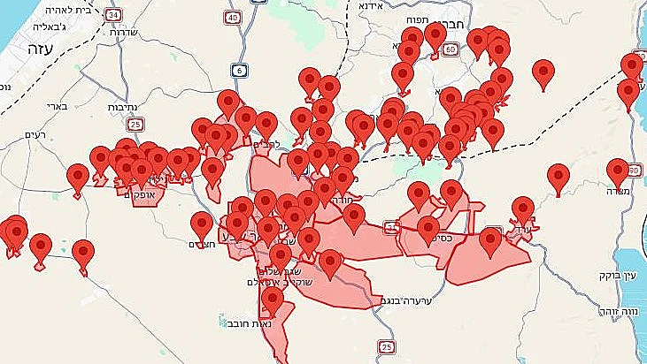 אזעקות בדרום הארץ