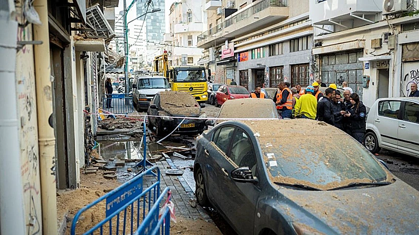 זירת נפילה בתל אביב