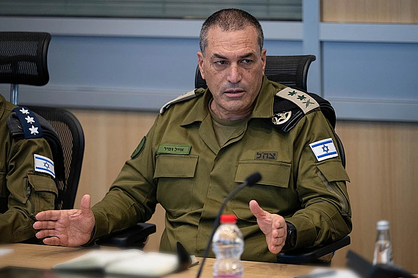 הרמטכ"ל רב-אלוף אייל זמיר בהערכת מצב