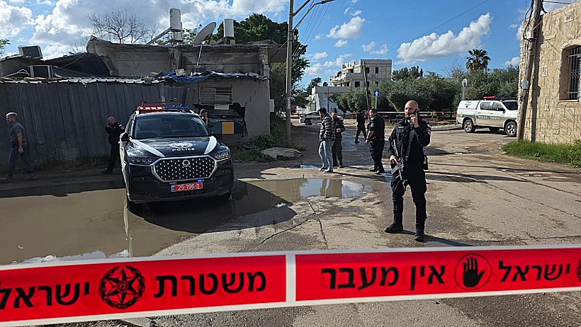 זירת הרצח בלוד