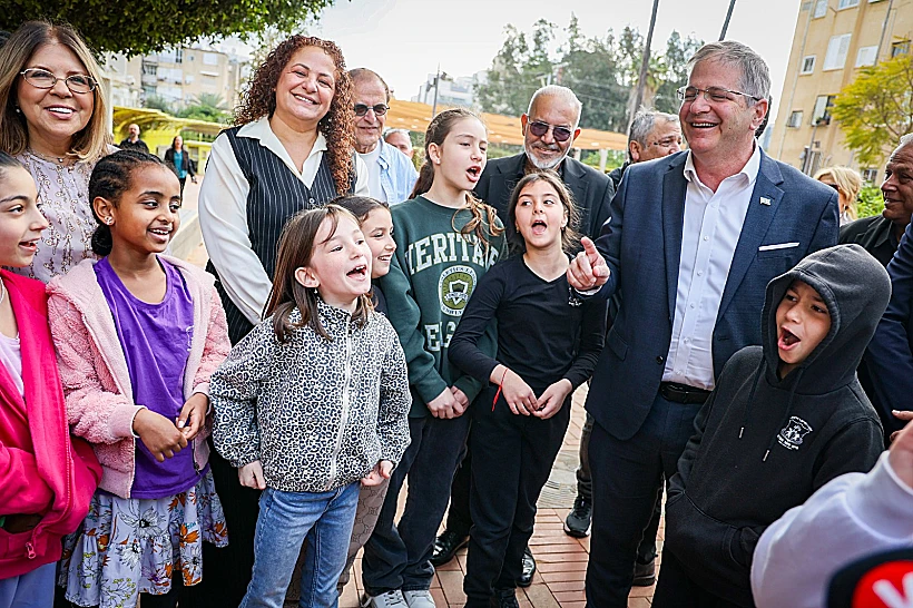 השר קיש הבוקר בבית ספר בראשון לציון