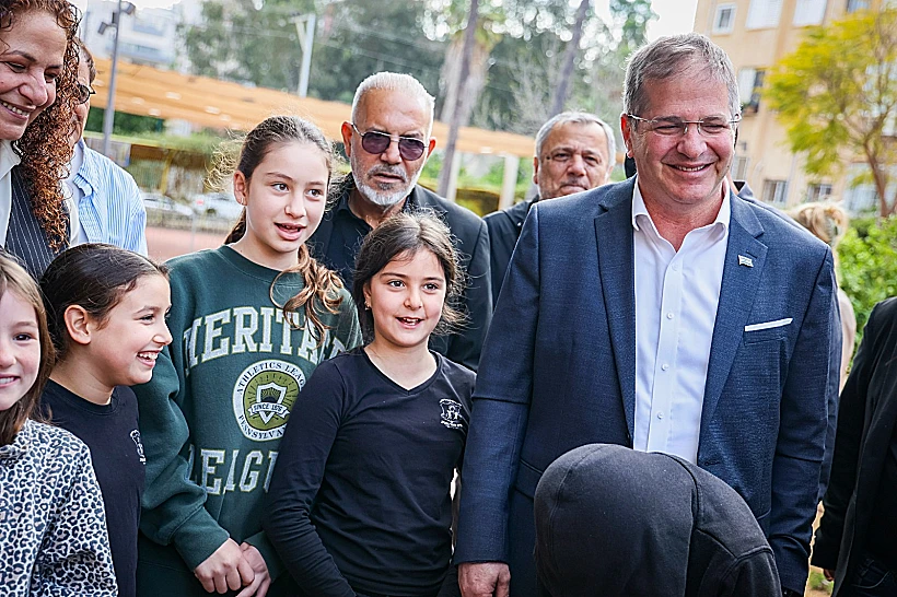 השר קיש הבוקר בבית ספר בראשון לציון