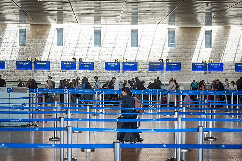 נוסעים בטיסות יוצאות מנתב"ג