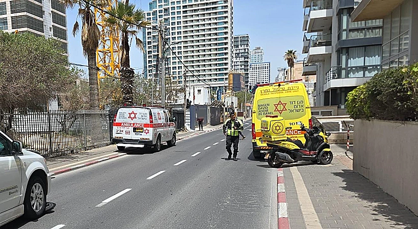 אמבולנס ברחוב הירקון בתל אביב