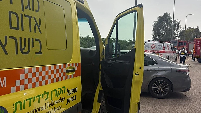 זירת התאונה בכביש 91 ליד משמר הירדן