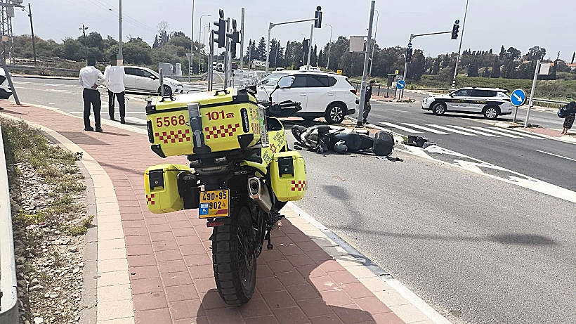 זירת התאונה בכביש 3