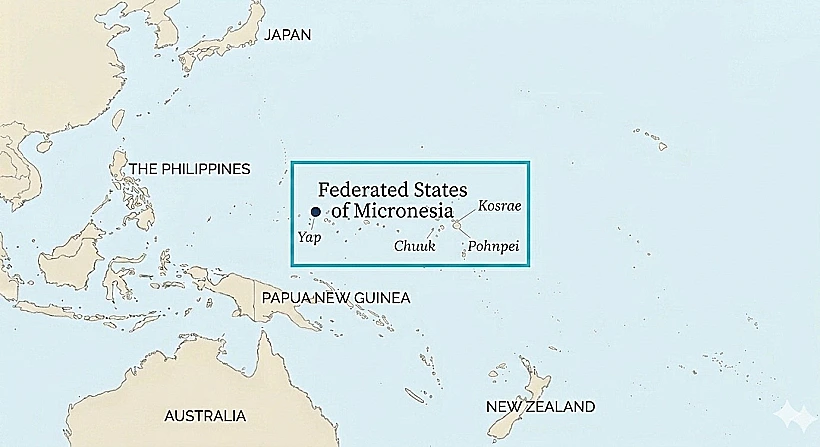 מיקרונזיה על המפה