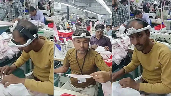 עובדים עם מצלמות על הראש בזמן עבודה שגרתית