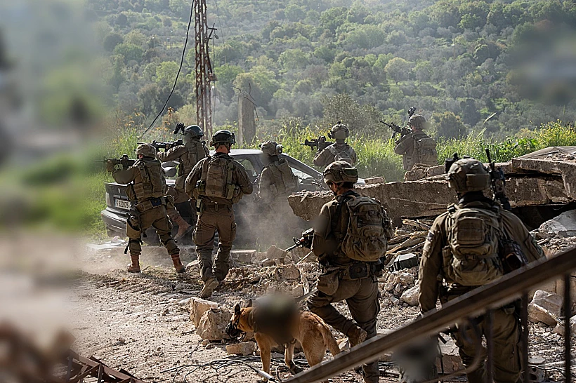 כוחות אוגדה 162 בדרום לבנון