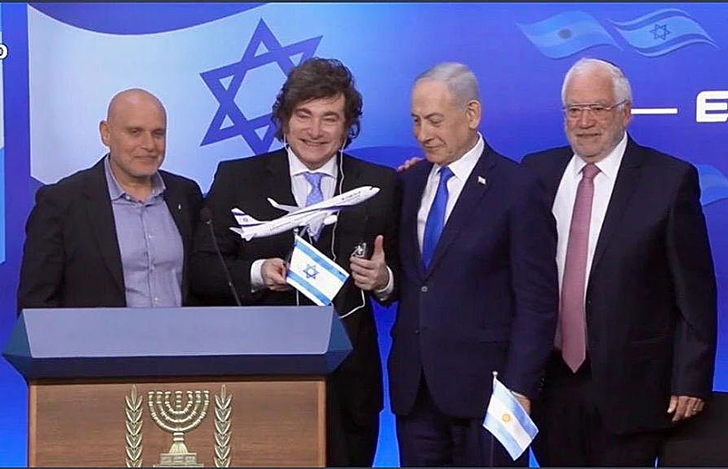 טקס ההכרזה על פתיחת הקו של אל על לבואנוס איירס