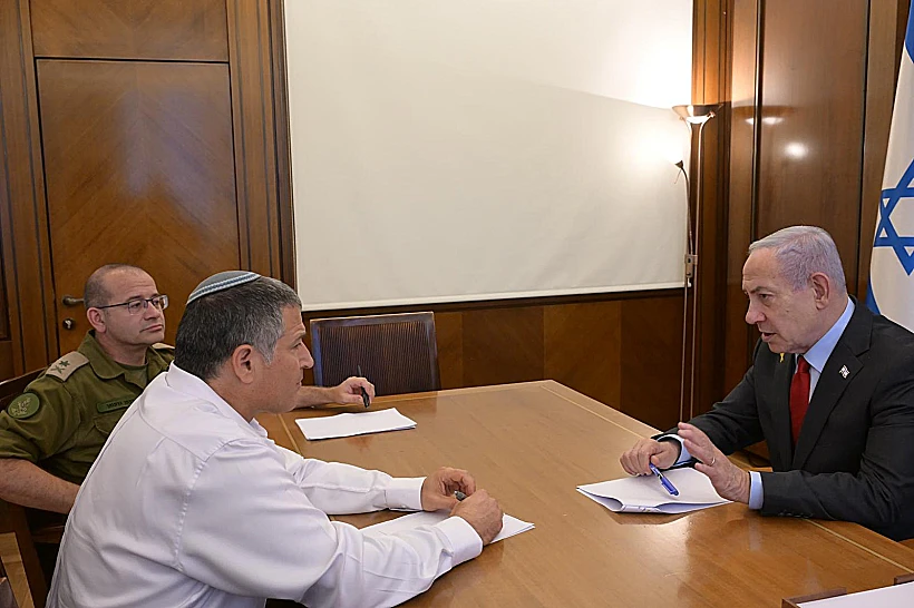 ראש הממשלה בנימין נתניהו וראש השב"כ דוד זיני