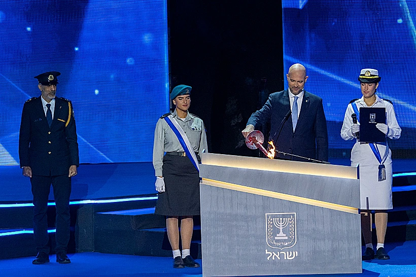 יו"ר הכנסת אמיר אוחנה בטקס המשואות