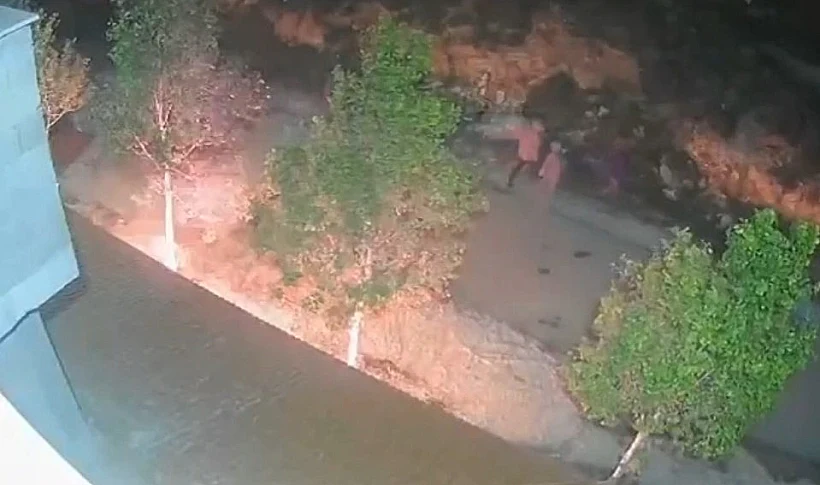 מתוך תיעוד ניסיון הצתת הבית ליד שכם