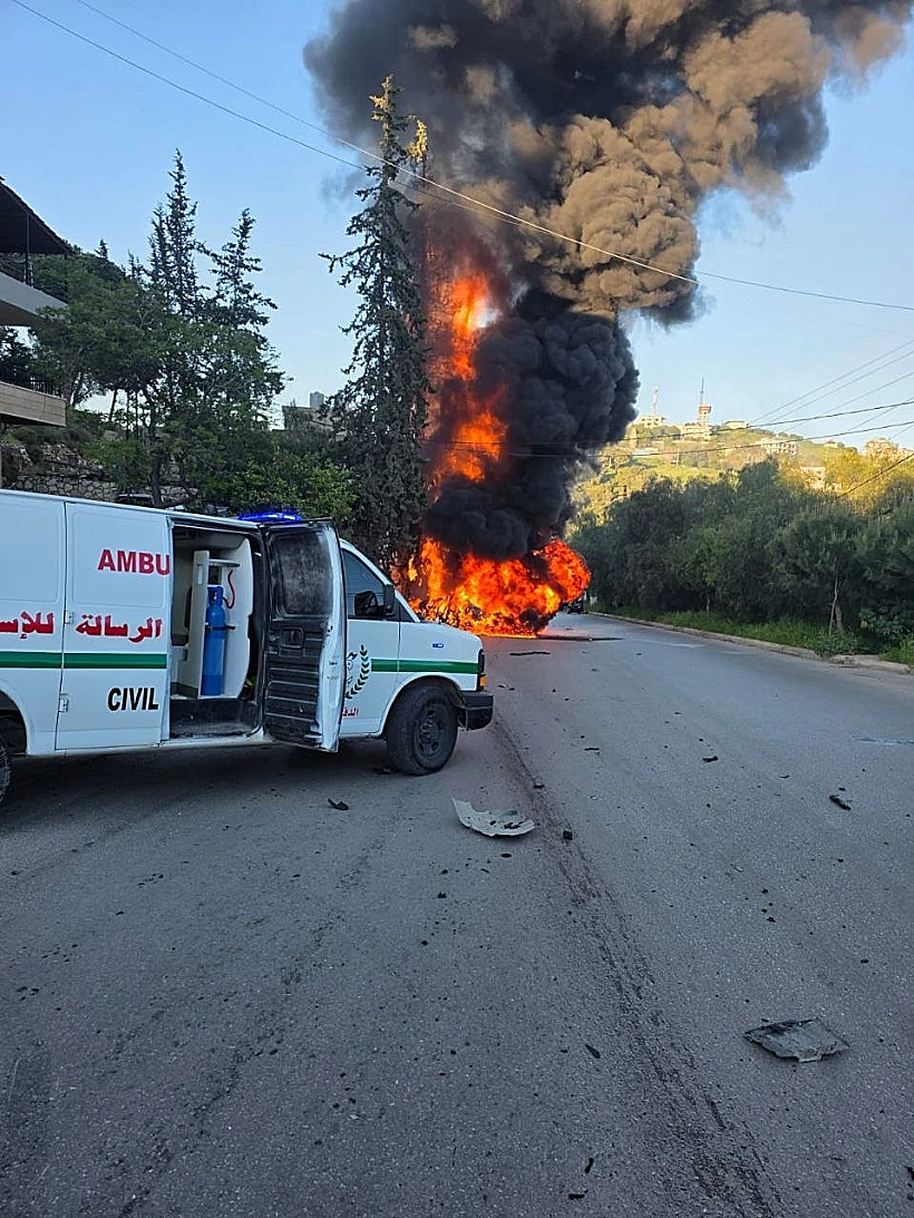 פיצוץ רכב בדרום לבנון