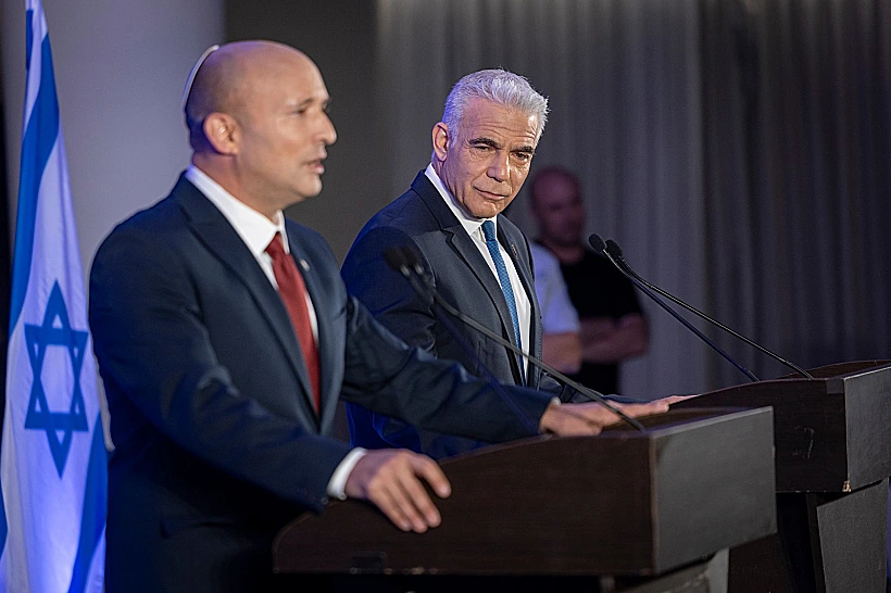 נפתלי בנט ויאיר לפיד מכריזים על ריצה משותפת