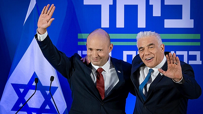 נפתלי בנט ויאיר לפיד מכריזים על ריצה משותפת