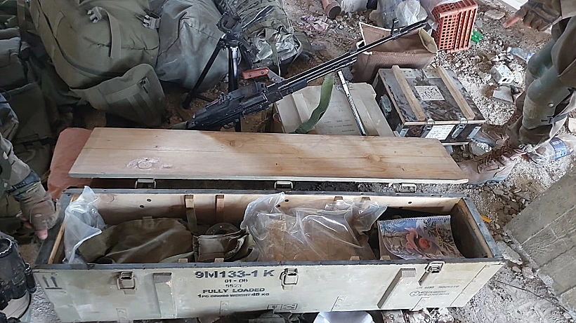 אמצעי לחימה שאותרו בדרום לבנון