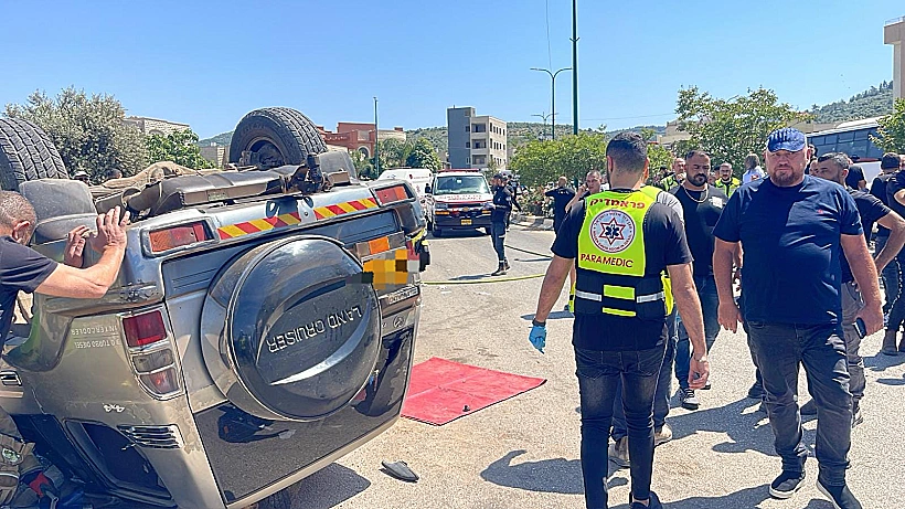 זירת התאונה בסח'נין