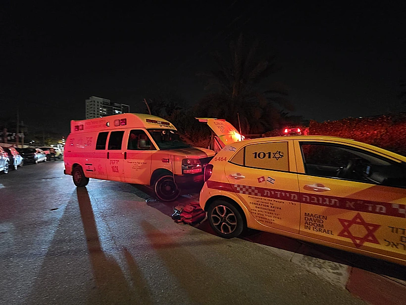 זירת התאונה באור יהודה