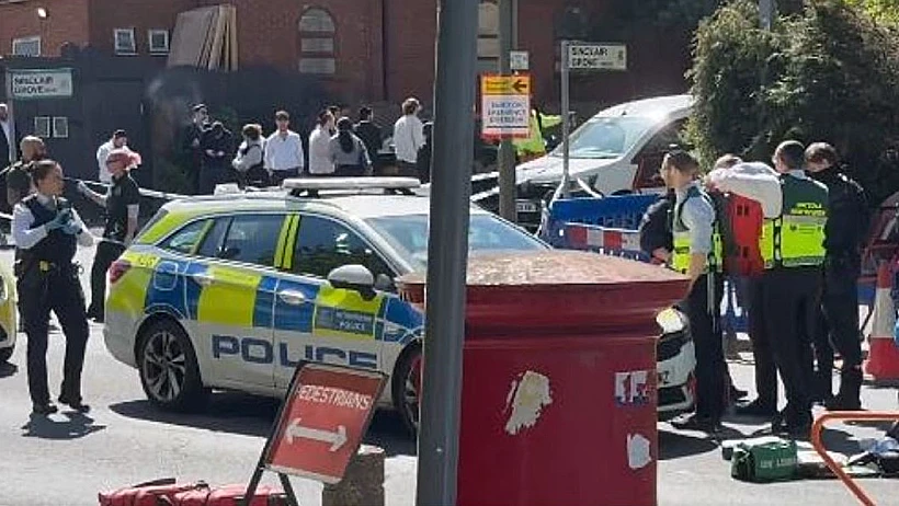 זירת פיגוע הדקירה בלונדון