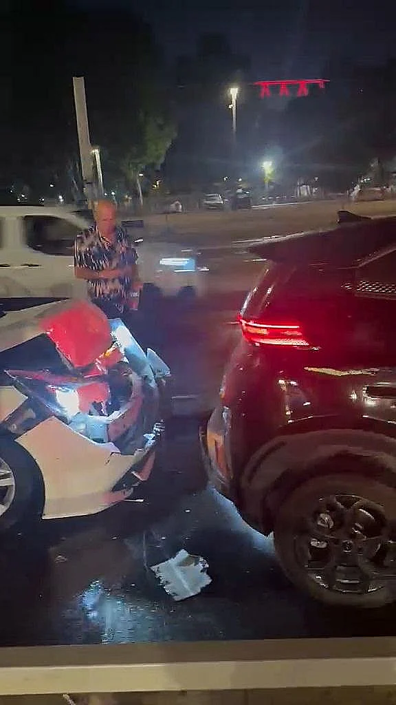 תיעוד מהתאונה של בן אוזלבו