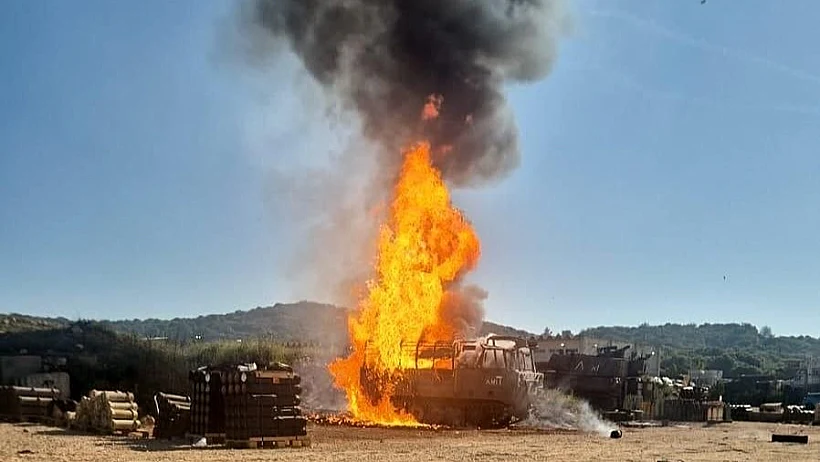 השניות שאחרי פגיעת הכטב"ם בשומרה