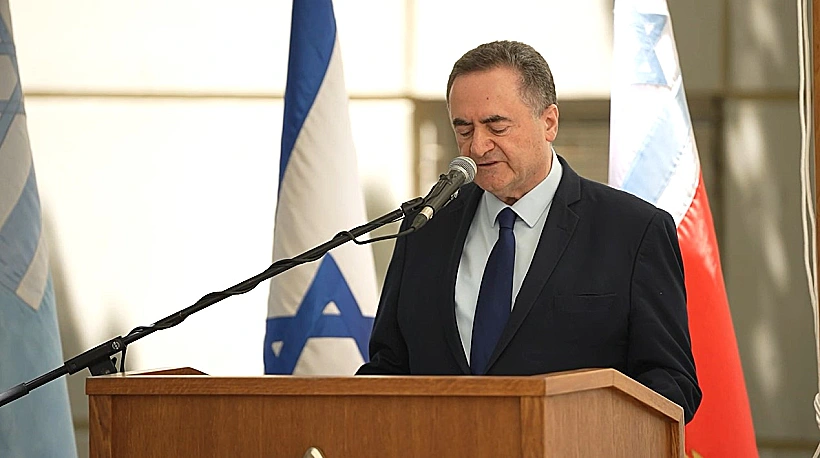 שר הביטחון ישראל כ"ץ בטקס הענקת דרגת אלוף למפקד חיל האוויר הבא אלוף עומר טישלר