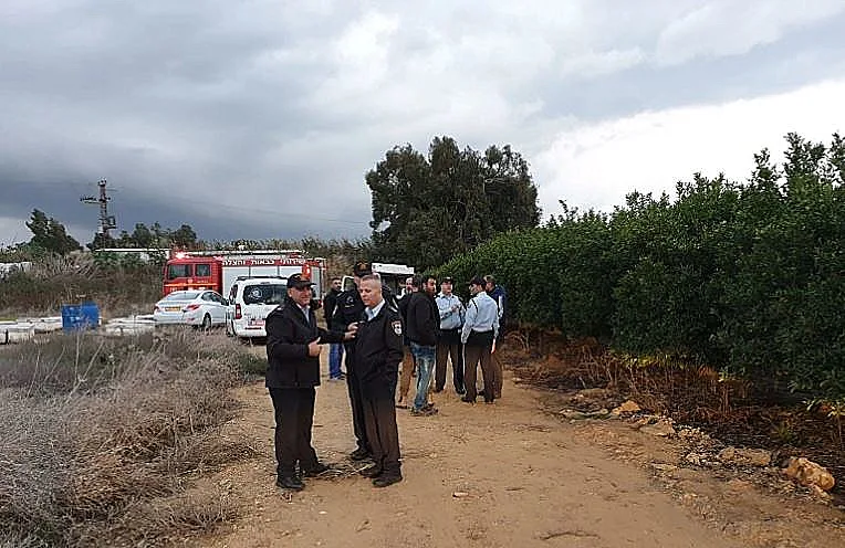 הזירה ברמת השרון שבה אותרה גופתו של אביתר אזרזר
