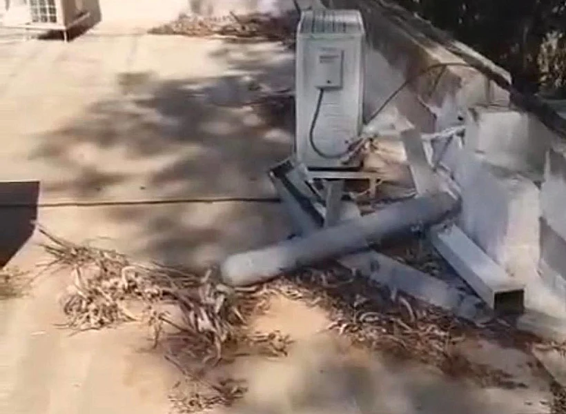 הכטב"ם שאותר בגג בית ספר תיכון בנהריה